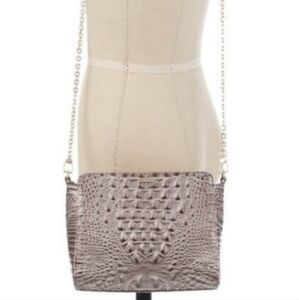 Brahmin Chardonnay Bella Crossbody Leather Purse